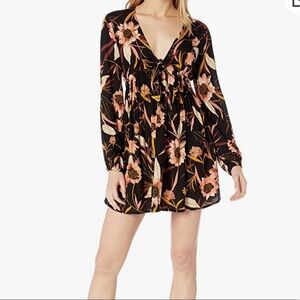 Billabong Long Sleeve Floral Dress Size S